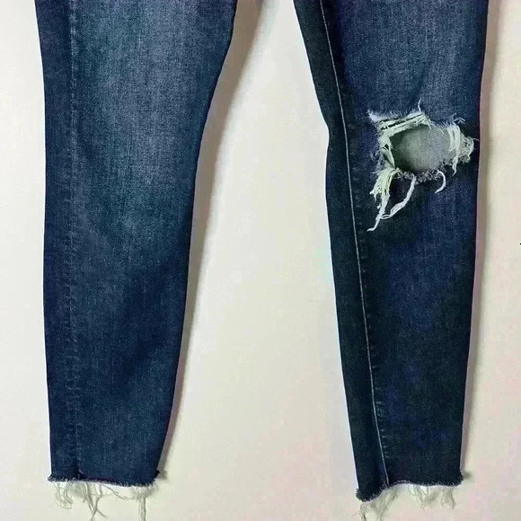 Mother High Waisted Looker Ankle Fray Jeans - Picture 3 of 9